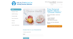 Desktop Screenshot of healthreach.ie